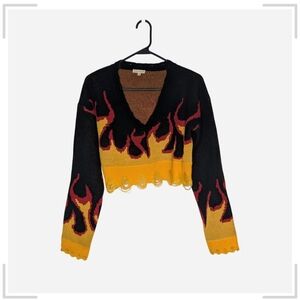 Knit Flame Sweater